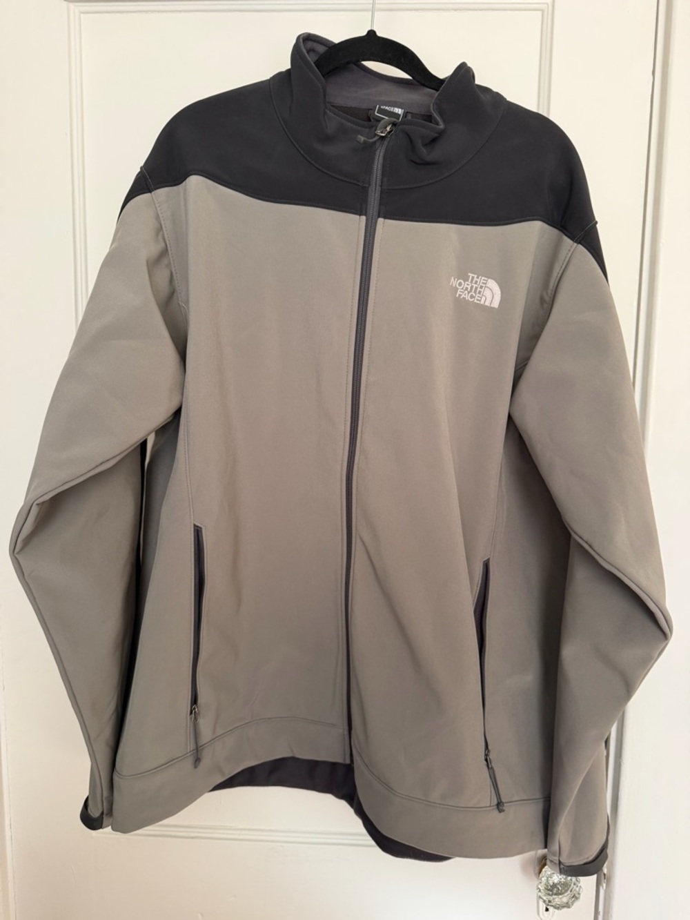 The North Face Two-Tone Gray and Black Softshell Jacket